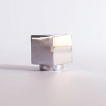 Ponteira Maciça Cubo Para Varão 19mm - Cromado