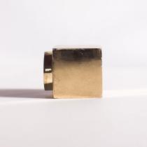 Ponteira Maciça Cubo Para Varão 28mm - Dourado - Wiler-K