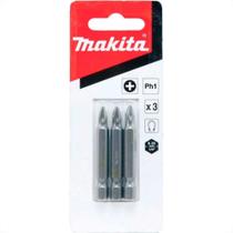 Ponteira Makita Bits Phillips Ph1 X 50Mm Com 3 Pecas B-25214 Ponteira Makita Bits Phillips Ph1 X 50Mm Com 3 Pecas B-25214