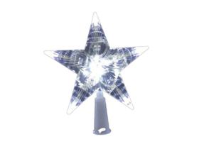 Ponteira Natal Estrela Led 10 Lâmpadas Brancas 17cm Magizi