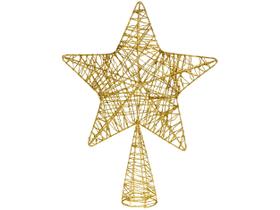 Ponteira para Árvore de Natal 40cm Dourada Ponteira para Árvore de Natal 40cm Dourada