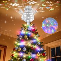 Ponteira para Árvore de Natal BROSYDA Boneco de Neve com Luzes LED Prateada Ponteira para Árvore de Natal BROSYDA Boneco de Neve com Luzes LED Prateada