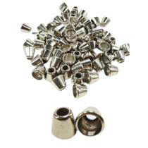 Ponteira Para Cordão Prata 10mm - 100 unidades Ponteira Para Cordão Prata 10mm - 100 unidades