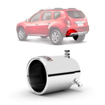 Ponteira para escapamento duster 2011 até 2023 em aço inox