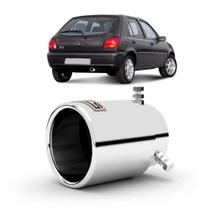 Ponteira para escapamento ford fiesta 1996 a 2002 em aço inox