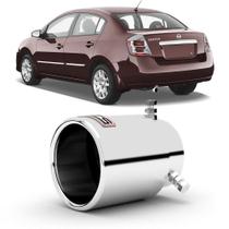 Ponteira para escapamento nissan sentra 2008 a 2013 em aço inox