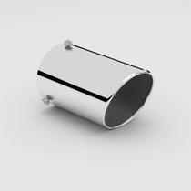 Ponteira para escapamento ponta simples em aço inox 7 cm de diâmetro
