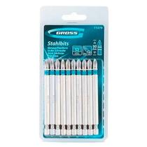 Ponteira para parafusadeira gross 90mm com 10 peças Ponteira para parafusadeira gross 90mm com 10 peças