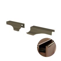 Ponteira Para Puxador Facetato Safira Champanhe 1001 de 15 Mm Pe407 Rometal