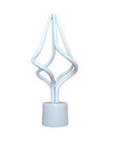 Ponteira para varão de cortina, modelo Chama 28mm (1 peça)