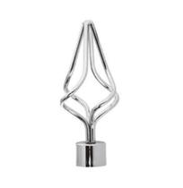 Ponteira para varão de cortina, modelo Chama 28mm (1 peça)