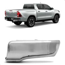 Ponteira parachoque hilux 2016 a 2023 cromado