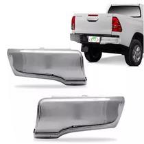 Ponteira Parachoque Traseiro Cromada Hilux 19 2018 2017 2016