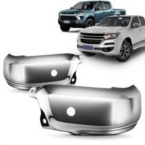 Ponteira Parachoque Traseiro S10 2017 a 2025 Cromado com Furo para Sensor