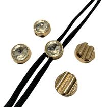 Ponteira Passante Cordão Cadarço Strass Vidro 20mm - 50 pçs Ponteira Passante Cordão Cadarço Strass Vidro 20mm - 50 pçs