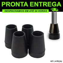 Ponteira Pé borracha 7/8 para bengala muleta andador 4un