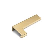 Ponteira PE183R7015 Reta para 15mm Perfil Facetato RM-183 Dourado Fosco Rometal Ponteira PE183R7015 Reta para 15mm Perfil Facetato RM-183 Dourado Fosco Rometal