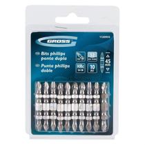 Ponteira PH-2 45MM Dupla 10pcs 1120955 Gross