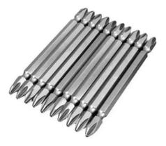 Ponteira Ph2 Grande 100mm Para Parafusadeira C/10 Peças