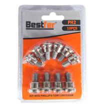 Ponteira Philips PH2 com Limitador 10 Peças Bestfer Ponteira Philips PH2 com Limitador 10 Peças Bestfer