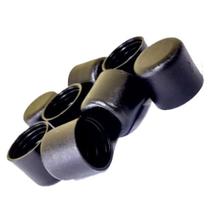 Ponteira Plastica Externa 1"1/8 Polegada Preta Milheiro