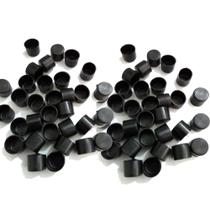 Ponteira Plastica Externa 5/8 Polegada 1,5cm Preta (50un)