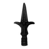 Ponteira Ponta de Lança Ferro N04 Grade Portão Muro 9x17cm