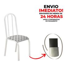 Ponteira Protetora Pé Cadeira Tubular 3,1cm Branca kit 24 pç