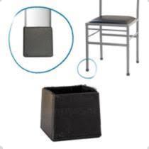 Ponteira Quadrado Interior Preta 30x30 4 Peças Engedom