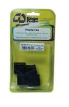 Ponteira Quadrado Interior Preta 30x30 4 Peças Engedom