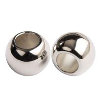 Ponteira Redonda 12mm Prata para Macramê e Artesanato