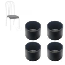 Ponteira Redonda Externa 31cm 1 1/4 Ponteira Para Pé De Cadeira Mesa Bancos Tubular - 16 peças