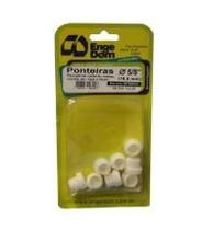 Ponteira Redonda Interior Branca 1,1/4 4 Peças Engedom