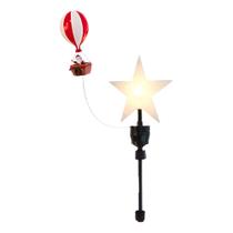 Ponteira Topo Árvore De Natal Balão Do Papei Noel, Movimento