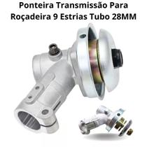 Ponteira Transmissão Completa Para Roçadeira 9 Estrias Tubo 28MM Vulcan Toyama Kawashima Branco