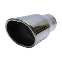 Ponteira Universal Oval Reta Virolada Universal Aço Inox Ponteira Universal Oval Reta Virolada Universal Aço Inox