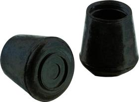 Ponteiras de borracha para pernas Shepherd 1,25 polegada, kit com 2, preto Ponteiras de borracha para pernas Shepherd 1,25 polegada, kit com 2, preto