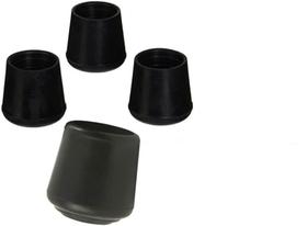 Ponteiras de borracha para pés de móveis AKOAK 32 mm pretas, 4 peças Ponteiras de borracha para pés de móveis AKOAK 32 mm pretas, 4 peças