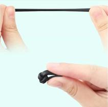 Ponteiras de Silicone Pretas p/ Óculos - Kit 02 Pares