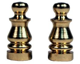 Ponteiras para abajur Creative Hobbies ELY505 em latão maciço, pacote com 2