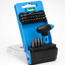 Ponteiras para Parafusadeira e Chave Manual com 40 Peças Completo Resistente Prático Ideal para Montagens Reparos Instalações e Uso Diário