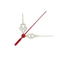 Ponteiros para Máquina de Relógio Colonial Grande 6,5cm Branco Vermelho - UNIART