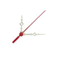 Ponteiros para Máquina de Relógio Universal Médio 5,5cm Branco Vermelho