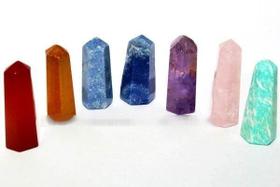 Pontinha Gerador Pedras 7 chakras Lapidado Tamanho Mini 3cm Pontinha Gerador Pedras 7 chakras Lapidado Tamanho Mini 3cm