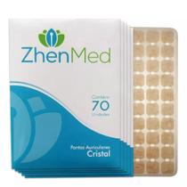 Ponto Auricular Cristal Cartela com 70 pontos ZHENMED