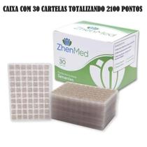 Ponto Auriculoterapia Semente Auricular C/ Micropore Caixa 30 cartelas Total 2100 Pontos