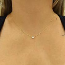 Ponto De Luz 4mm Em Ouro 18k