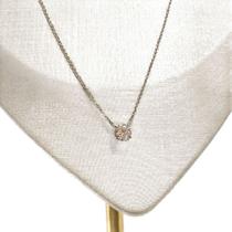 Ponto De Luz Eternno Em Ouro Branco 18k Peso: 1,79gr