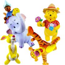 Pooh Disney Mini Bonecos Tigrão + Abel + Elefalante + Pooh - Start