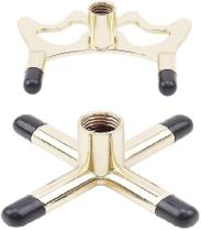 Pool Cue Bridge Head Set Sunrain New, 2 peças de metal revestido de latão